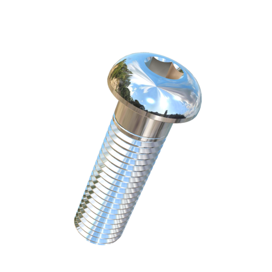 Titanium 3/4-10 X 2-1/2 UNC Button Head Socket Drive Allied Titanium Cap Screw